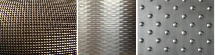 Where the peal pattern embossed sheet made by embossing machine is used