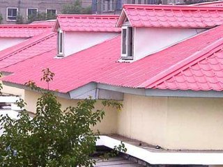 The products application of trapezoidal roofing sheet roll forming machine 