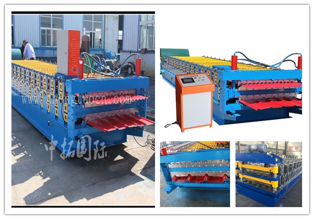 double layer roofing sheet machine