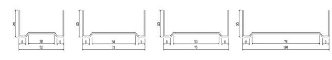 Drywall metal U track Roll Forming Machine