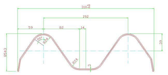 Guardrail Roll Forming Machine