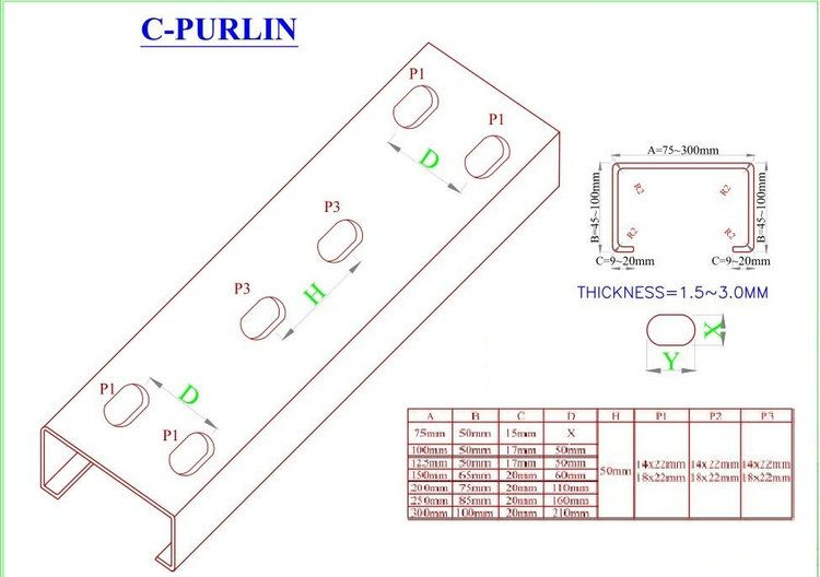 Purlin roll forming machine