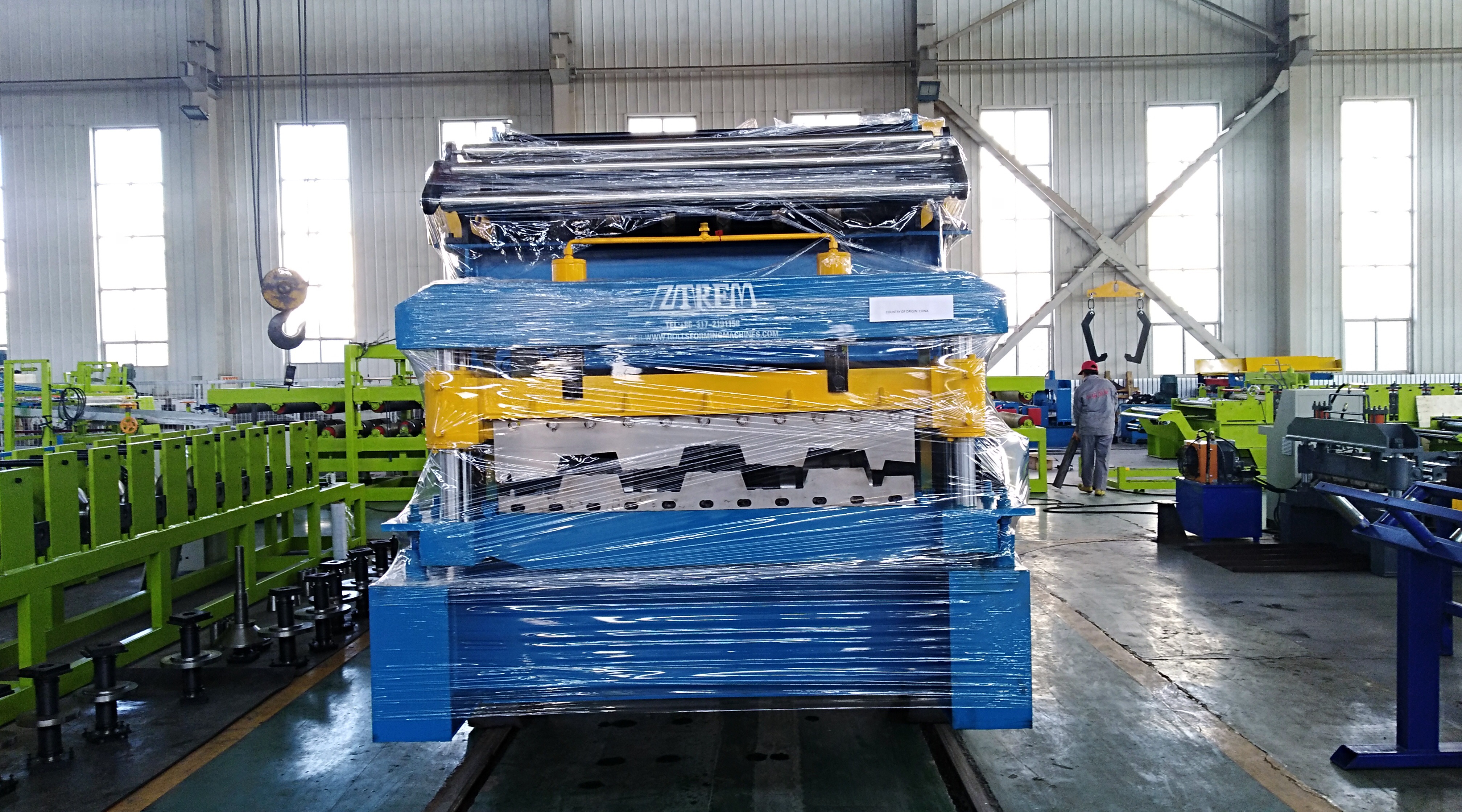 Shipment for floor deck roll forming machine