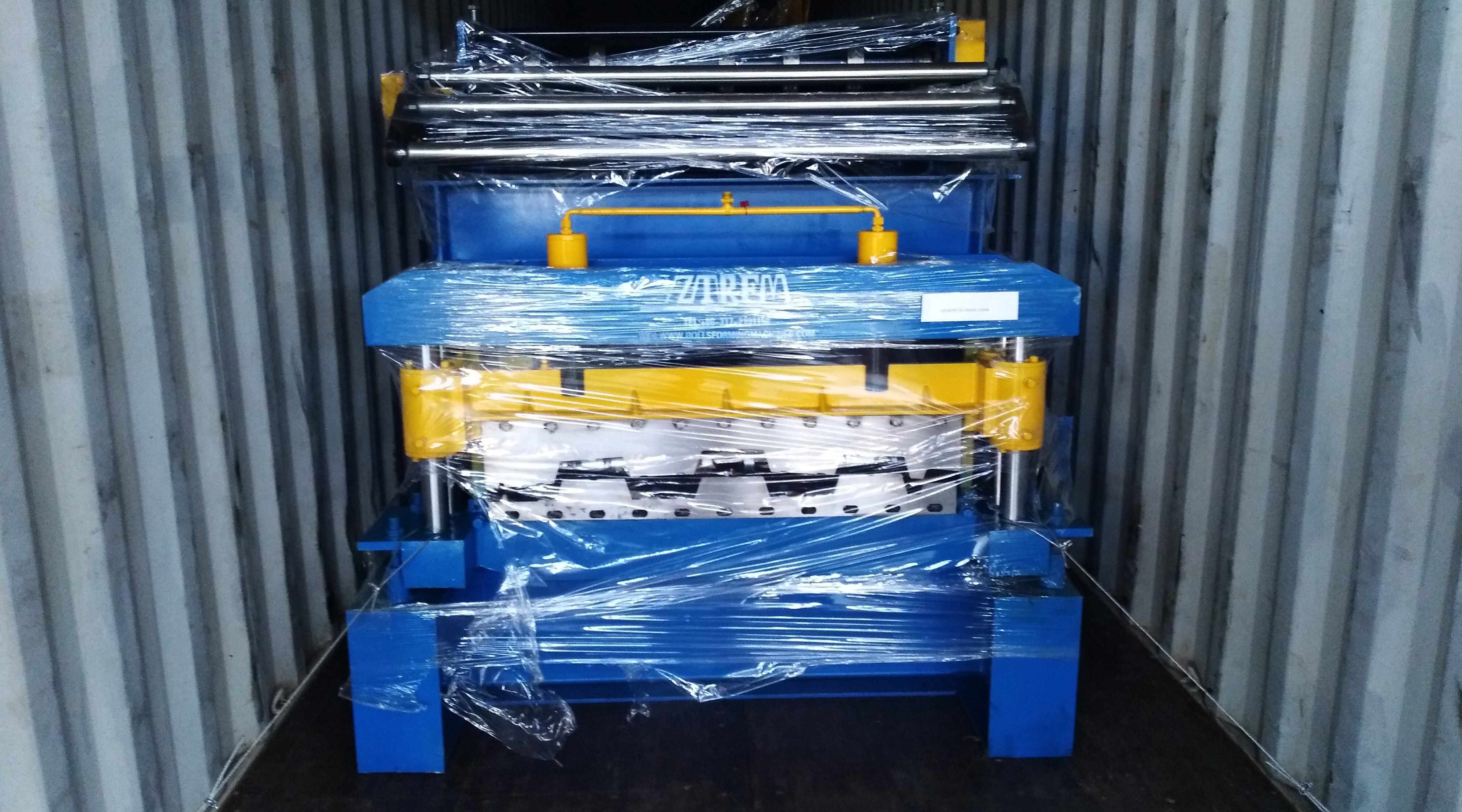 Shipment for floor deck roll forming machine