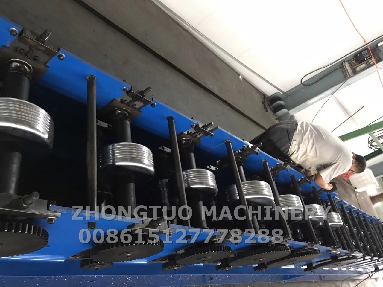 metal steel downspout rolling forming machine