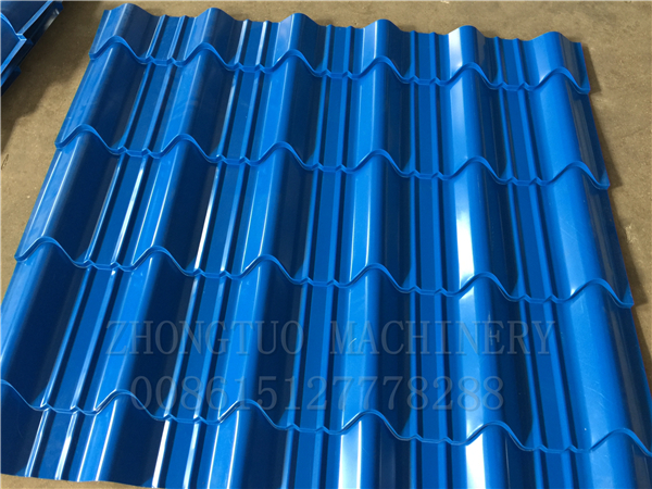 Model type roof sheet Glazed Tile Roll Forming Machine