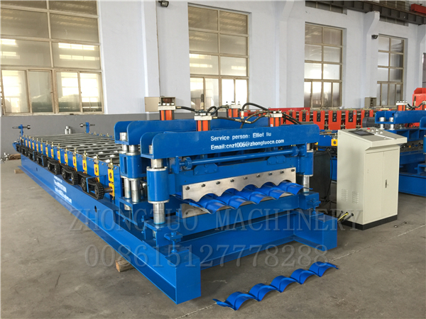 Model type roof sheet Glazed Tile Roll Forming Machine