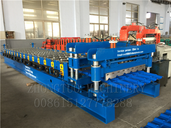 Model type roof sheet Glazed Tile Roll Forming Machine