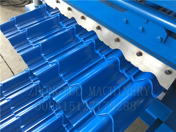 Model type roof sheet Glazed Tile Roll Forming Machine