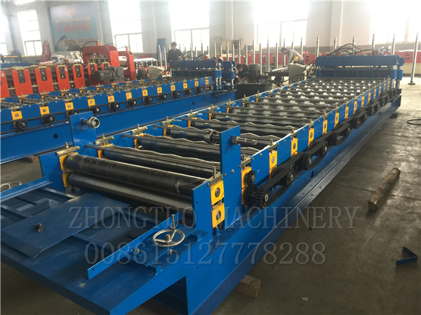 Model type roof sheet Glazed Tile Roll Forming Machine