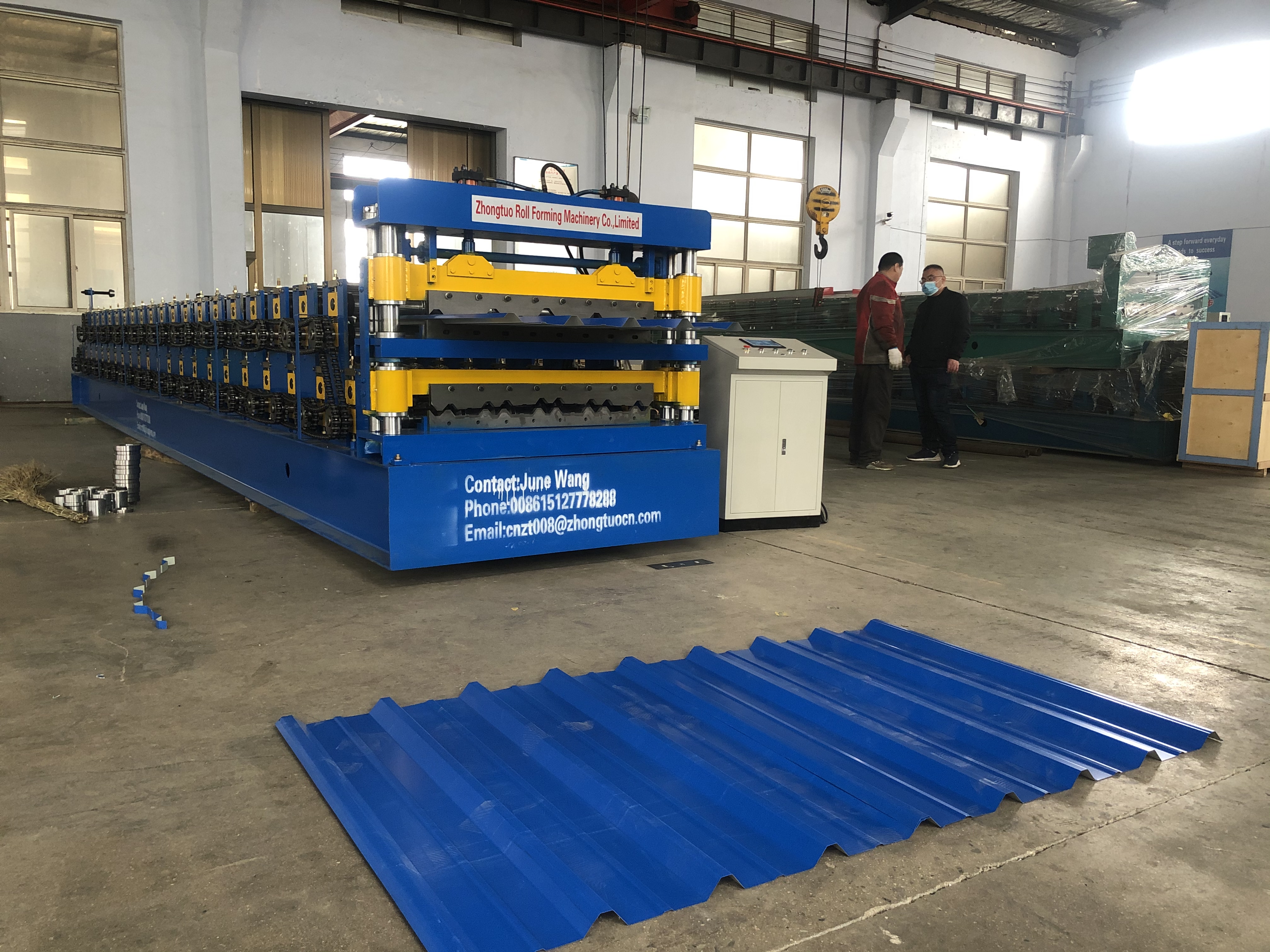 Double layer machine test in our factory