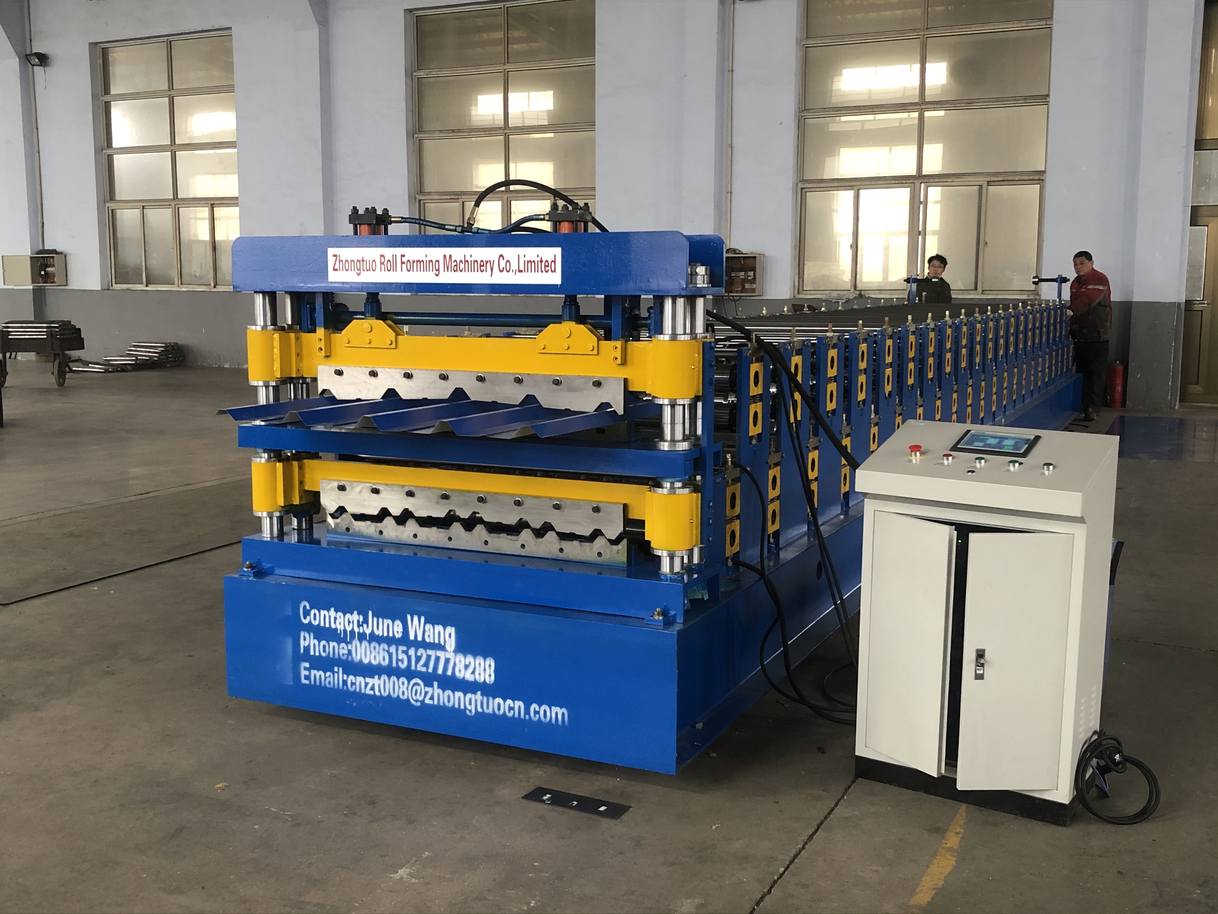 Double layer machine test in our factory